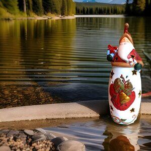 Yankee Candle Santa figure Candle holder Christmas Holidays decor